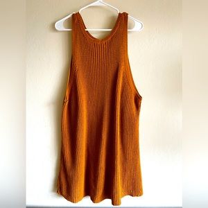 Knit tank dress/beach coverup
